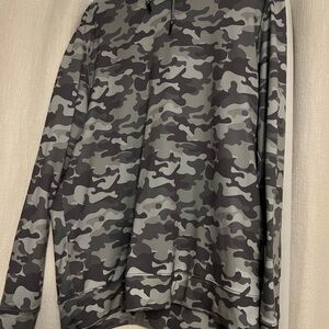 MENS RHOBACK Camouflage Lightweight Jacket - Gray and Black